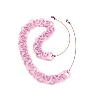 Цепочка Caroline Abram Delicate, ацетат, металл, сиреневый, бронзовый, р 70